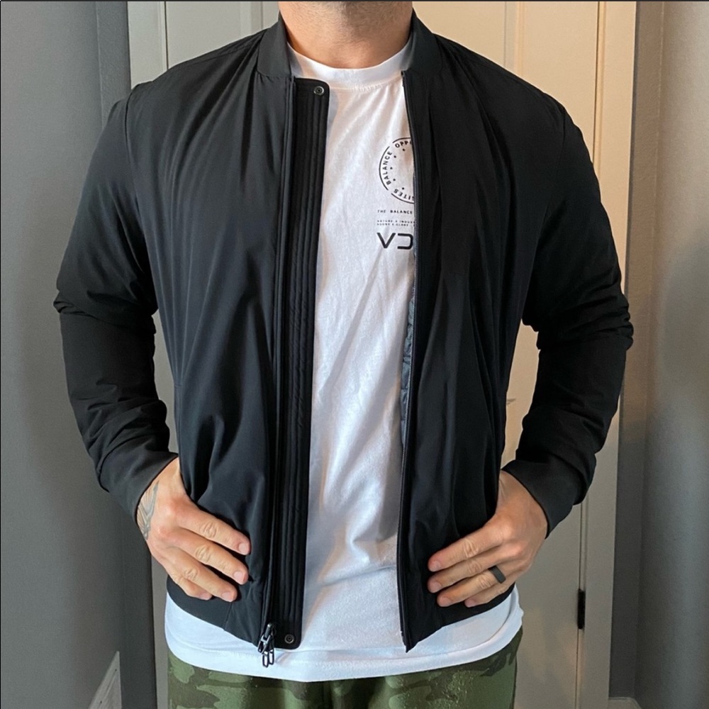 Black Lululemon Reversible Bomber Jacket